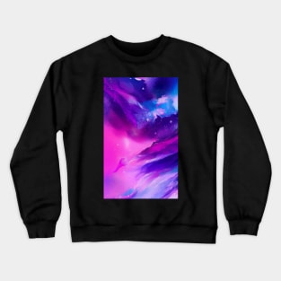 Blue Pink Purple Abstract Art - Marble Pattern - Marble Texture Crewneck Sweatshirt